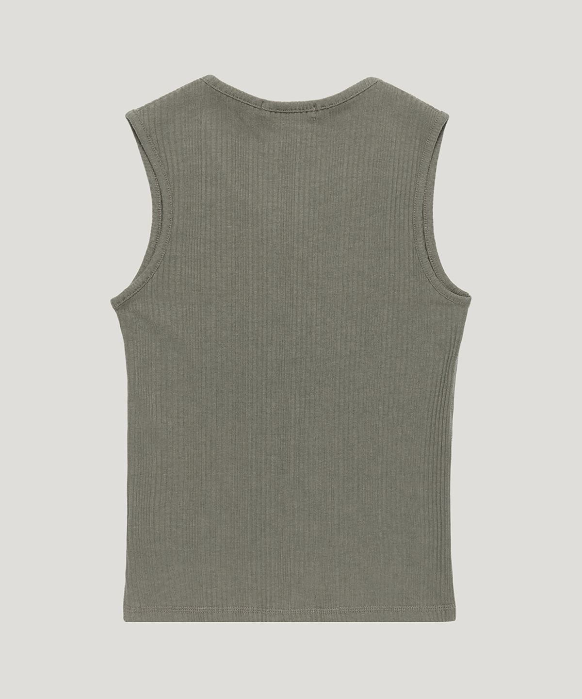 우네씬(UUNE SCENE) Snap Button Sleeveles_Mocha