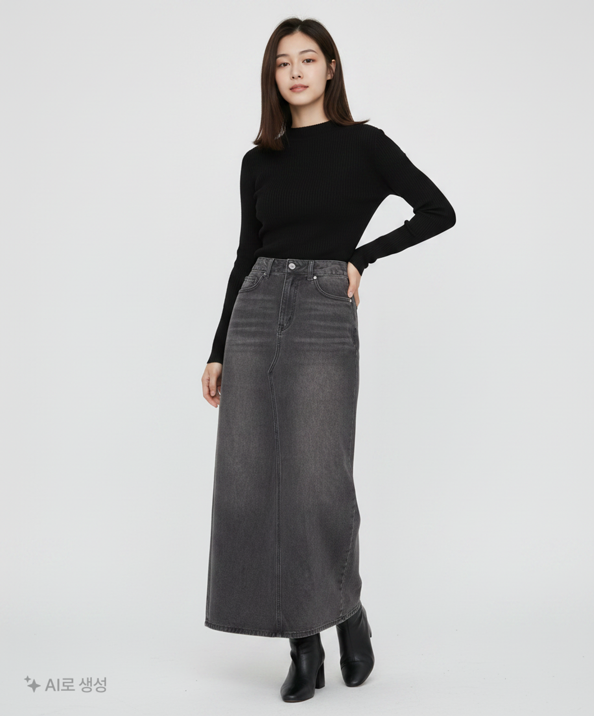 무신사 스탠다드(MUSINSA STANDARD) 롱스커트 S