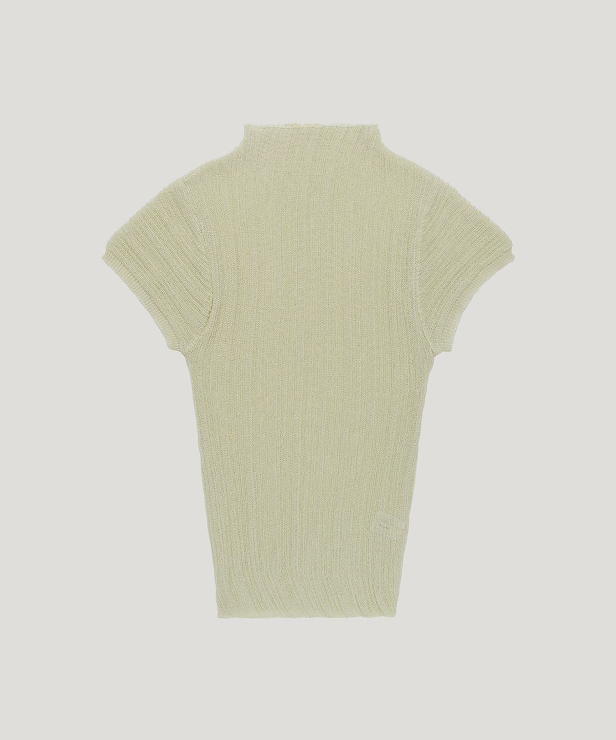 우네씬(UUNE SCENE) Pleated Half-Neck Knit_Mint