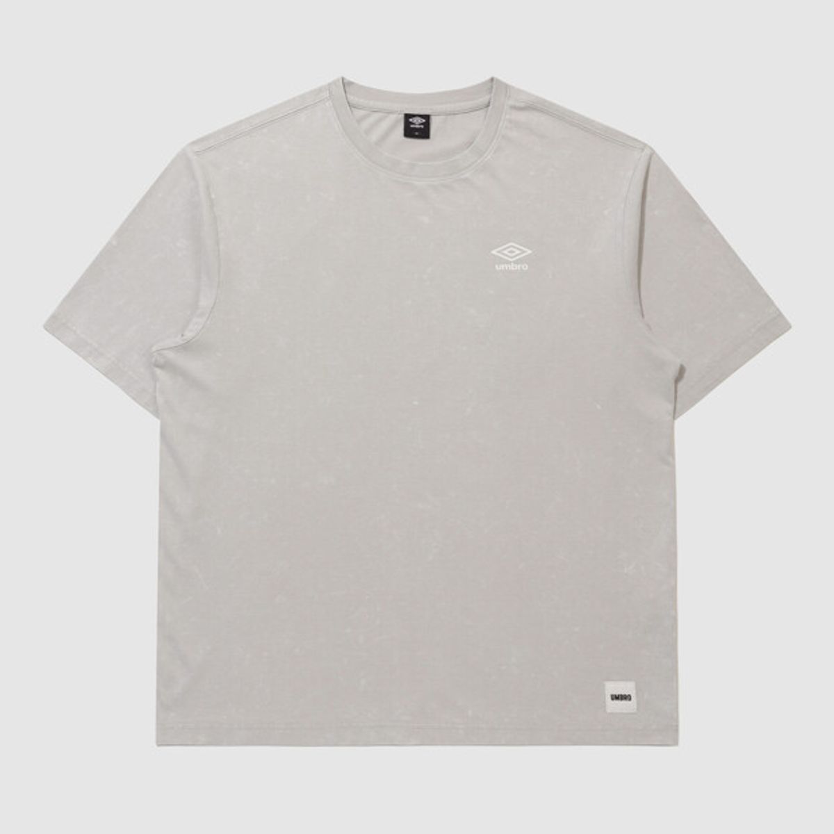 엄브로(UMBRO) 코맷 워시드 반팔 티셔츠 라이트 그레이 UR323CRS72