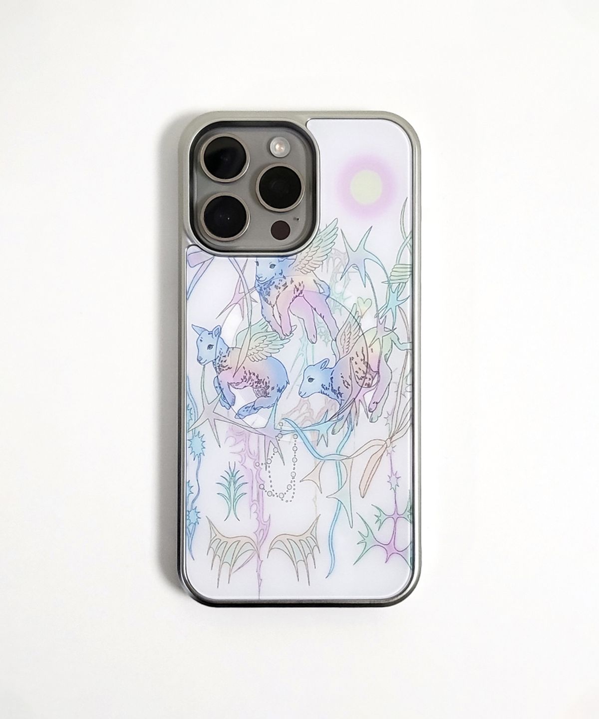 메모리즈바운더리(MEMORIESBOUNDARY) AETERNA Celestial Flock Phone Case (SV_Epoxy/MagSafe Glass)