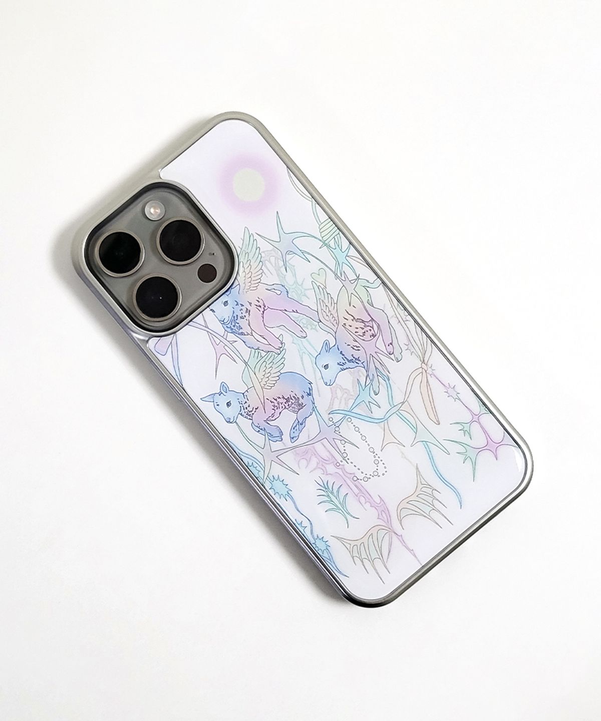 메모리즈바운더리(MEMORIESBOUNDARY) AETERNA Celestial Flock Phone Case (SV_Epoxy/MagSafe Glass)
