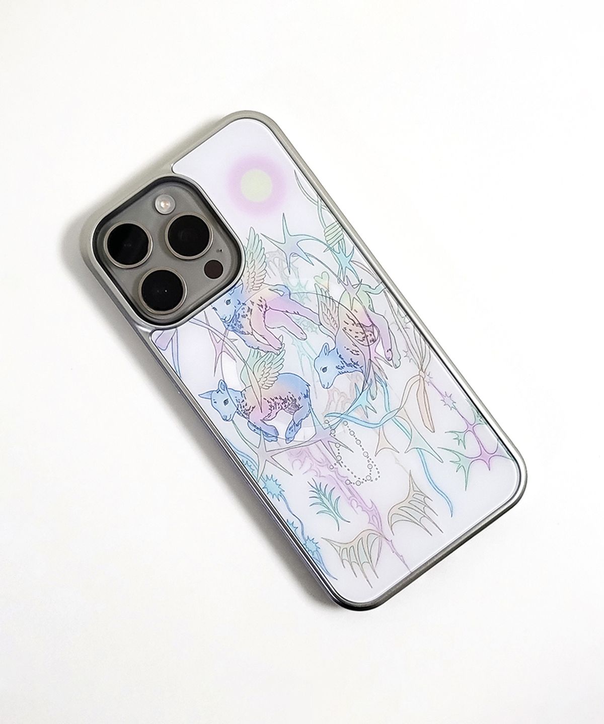 메모리즈바운더리(MEMORIESBOUNDARY) AETERNA Celestial Flock Phone Case (SV_Epoxy/MagSafe Glass)