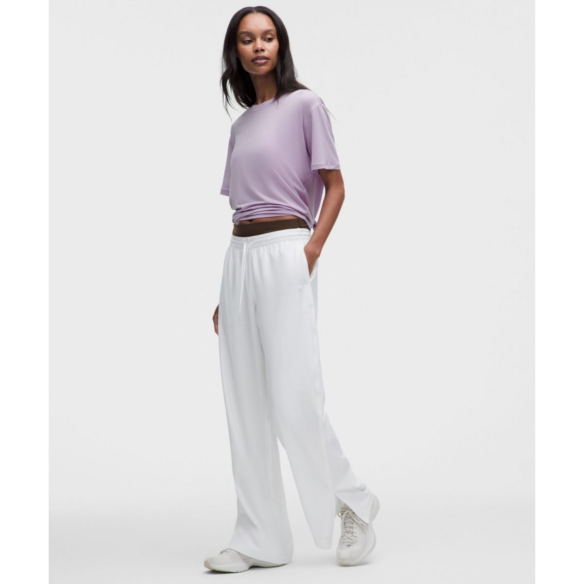 룰루레몬(LULULEMON) 실키어필 타이백 숏슬리브 셔츠  LLAY