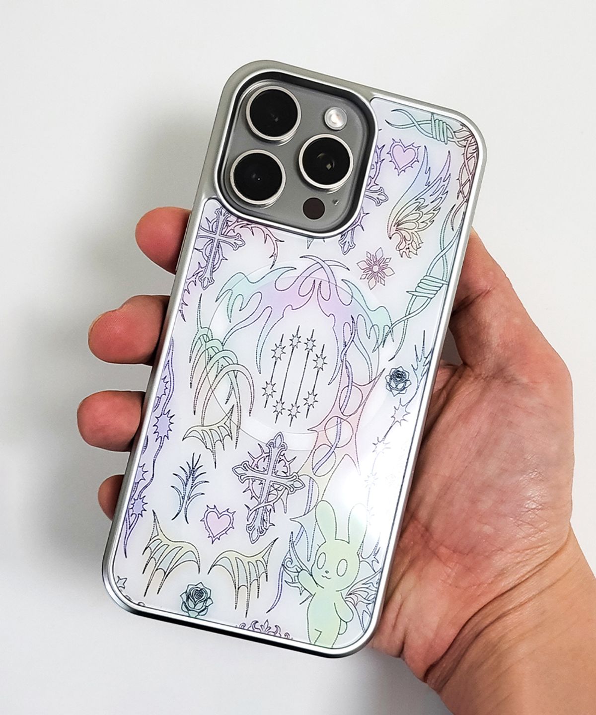 메모리즈바운더리(MEMORIESBOUNDARY) AETERNA Eternal Iconography Phone Case (SV_Epoxy/MagSafe Glass)