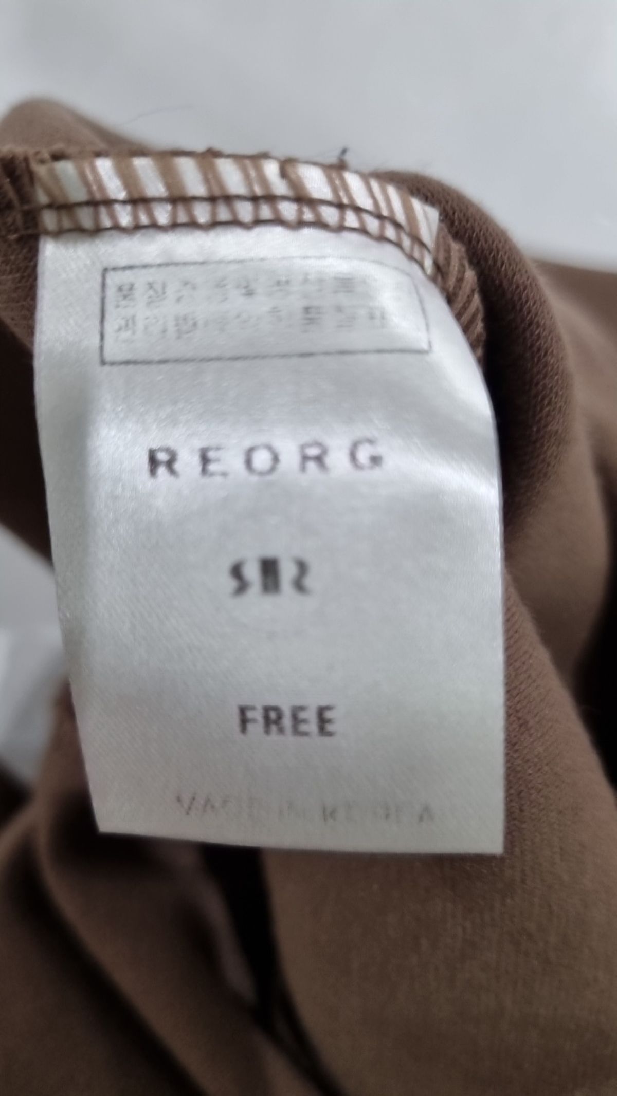 리올그(REORG) 미니 원피스 FREE