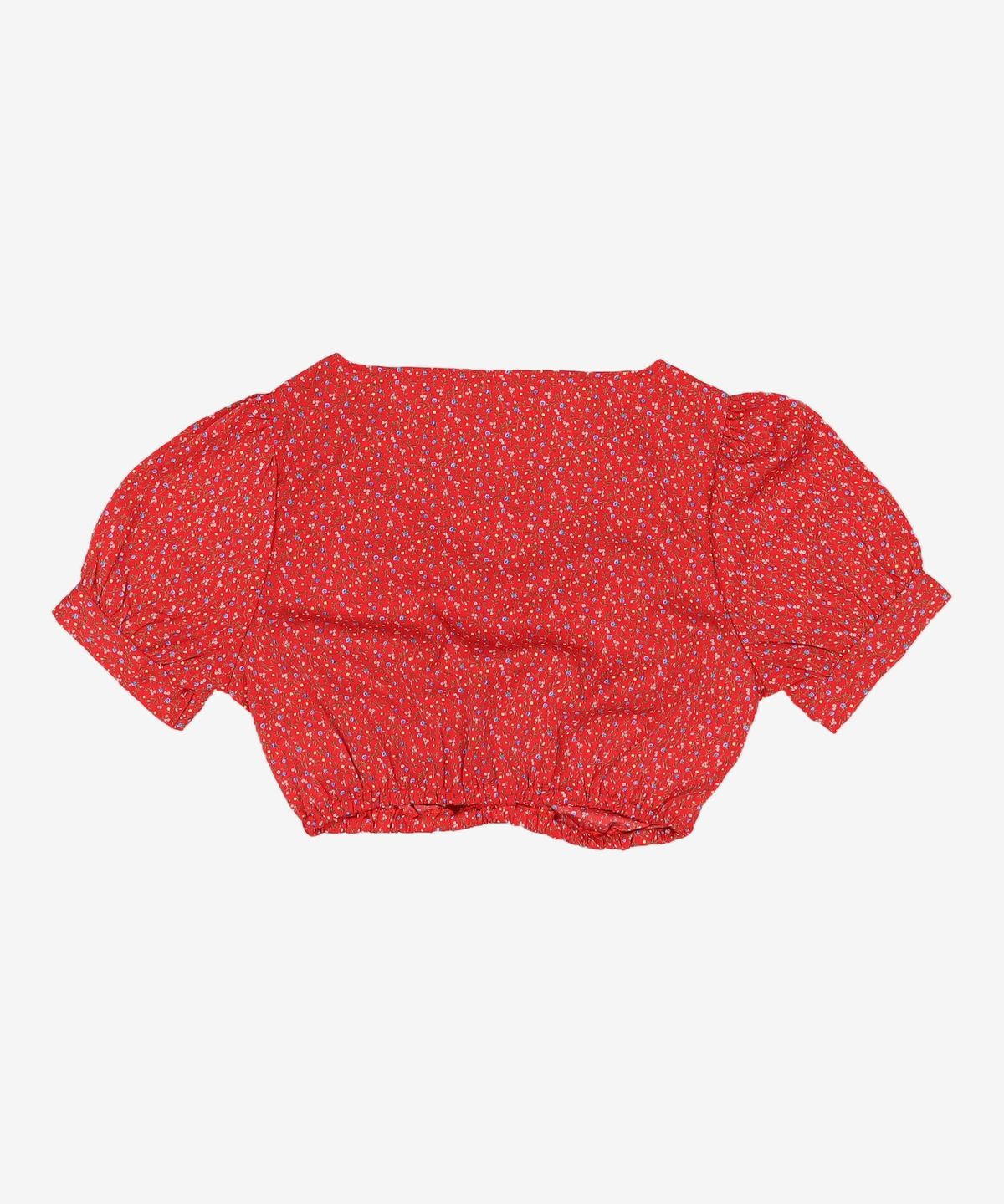 델리센트(DELICCENT) 플라워 셔링 블라우스 FLOWER SHIRRING BLOUSE FREE