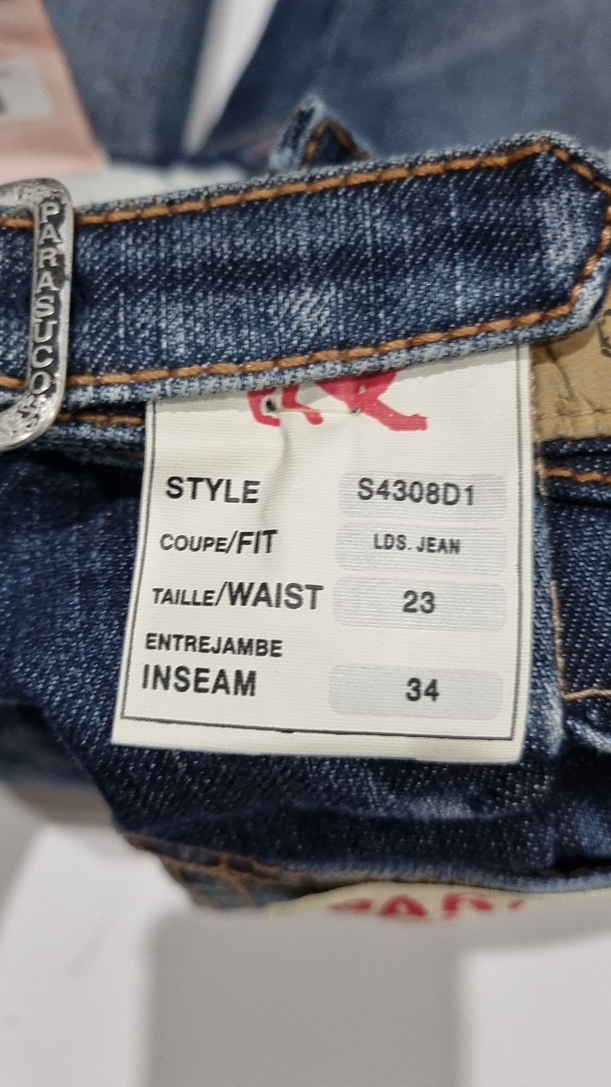 파라수코진(PARASUCO JEANS) 청/데님 팬츠 23