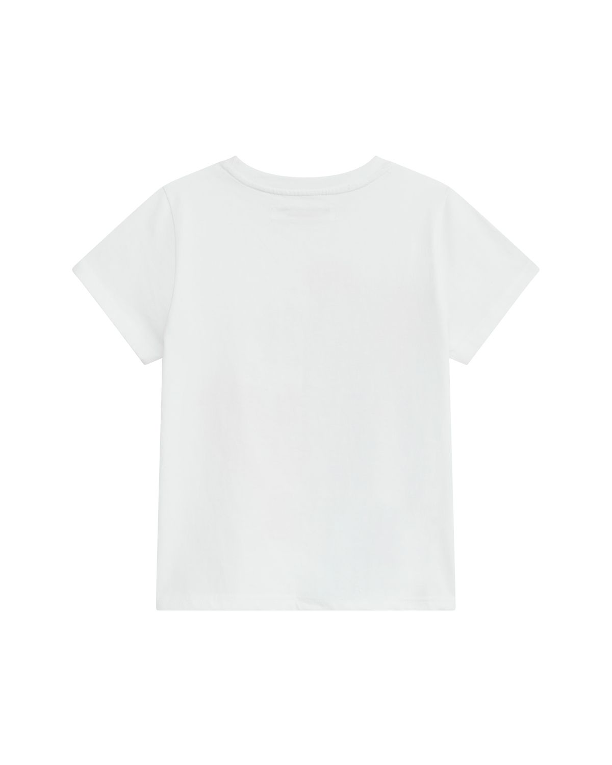 더뮤지엄비지터(THEMUSEUMVISITOR) W HEART PRINTED CROP T-SHIRT (WHITE)