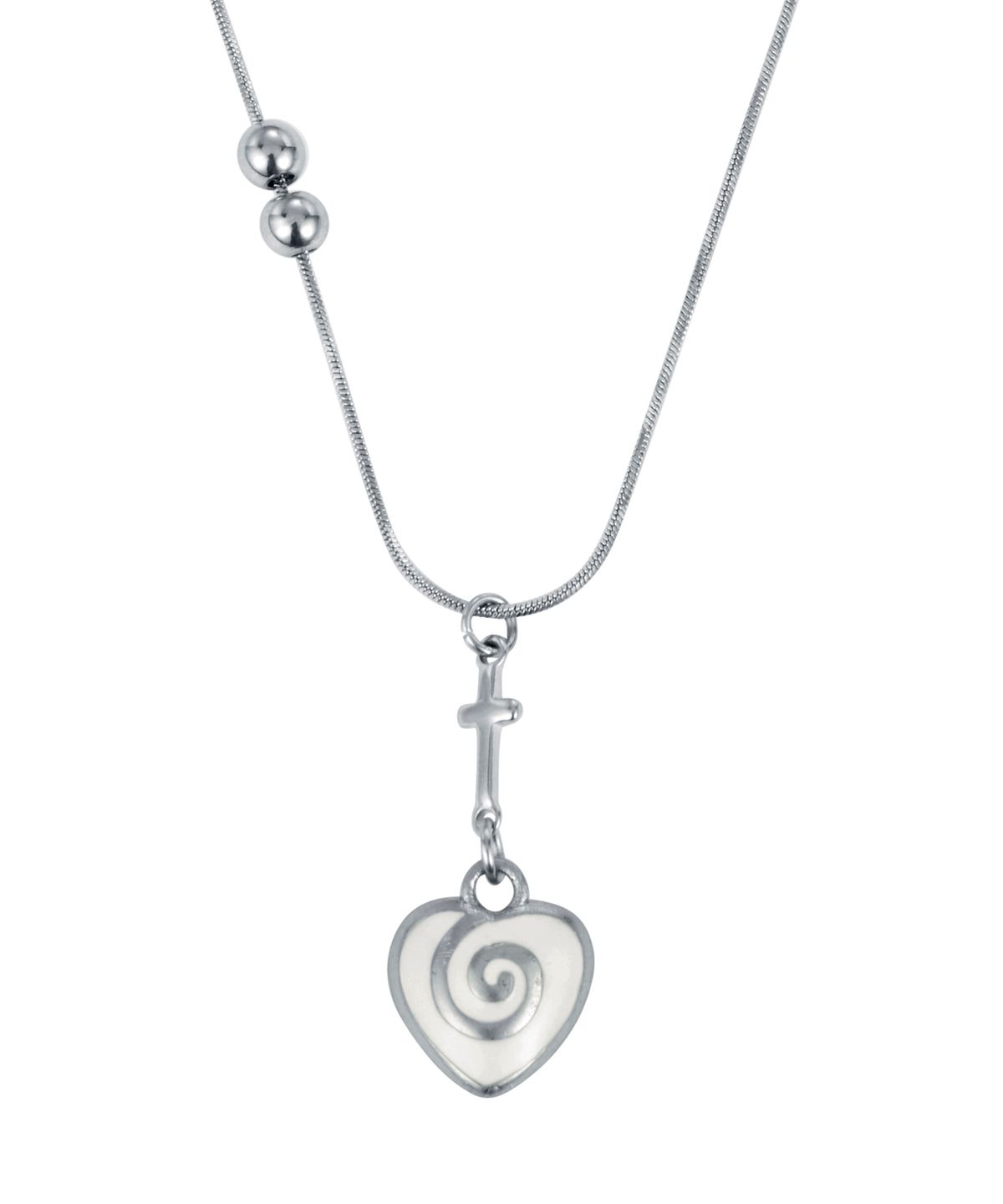 엔프프(NFF) heartmaze necklace-white