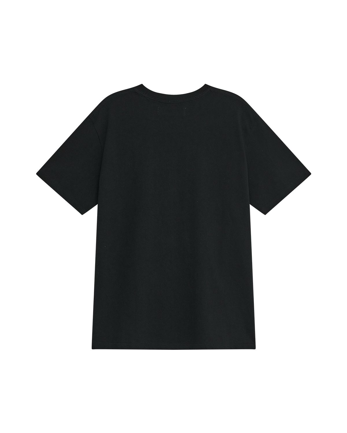 더뮤지엄비지터(THEMUSEUMVISITOR) HEART PRINTED OVERFIT T-SHIRT (BLACK)