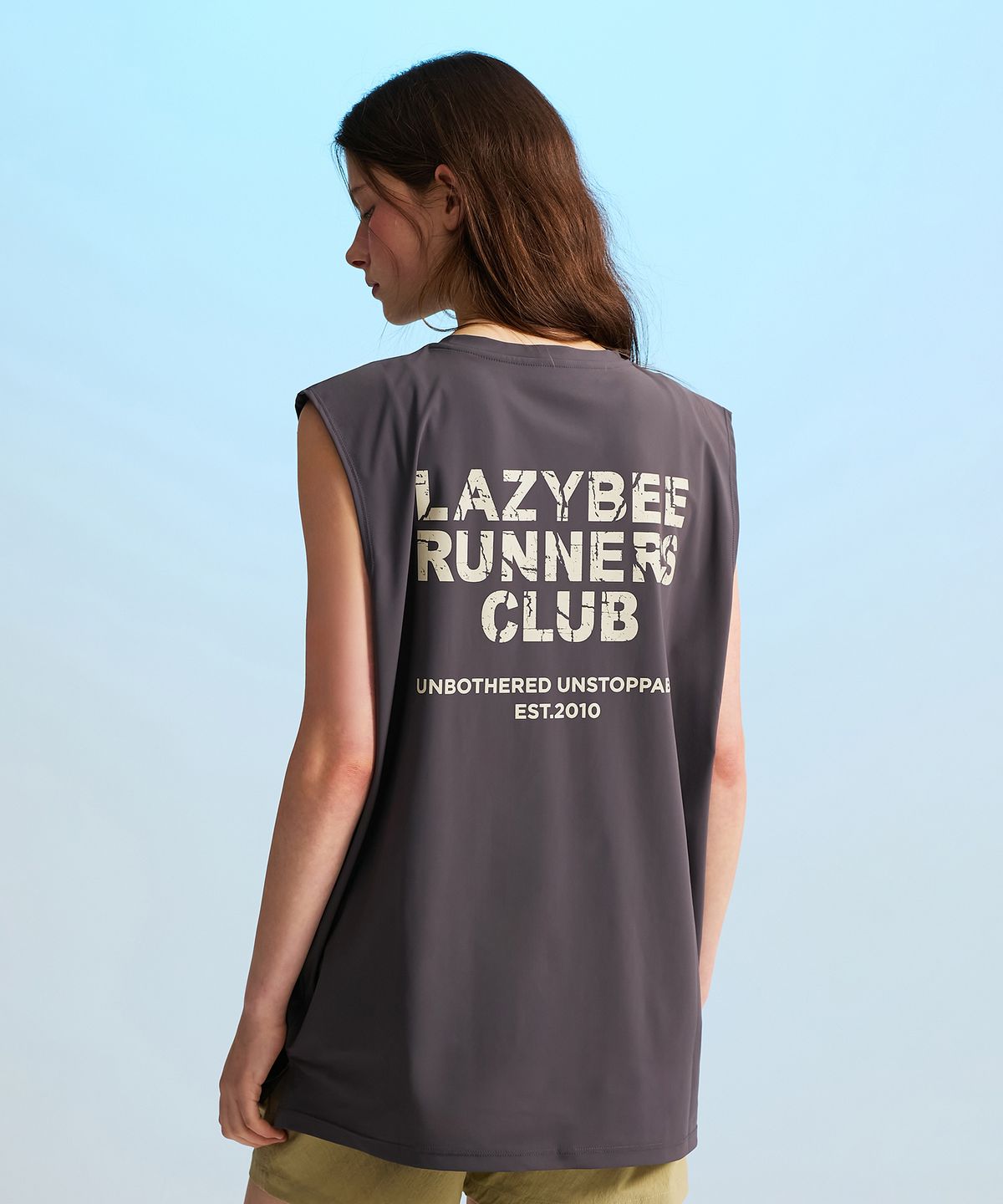 레이지비(LAZYBEE) 쿨링브리즈 오버핏 탱크탑 래쉬가드 W (4컬러)