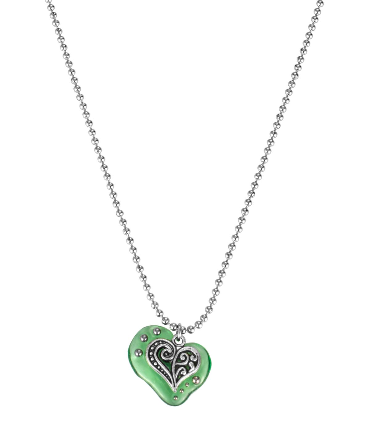 엔프프(NFF) heartkok necklace-green