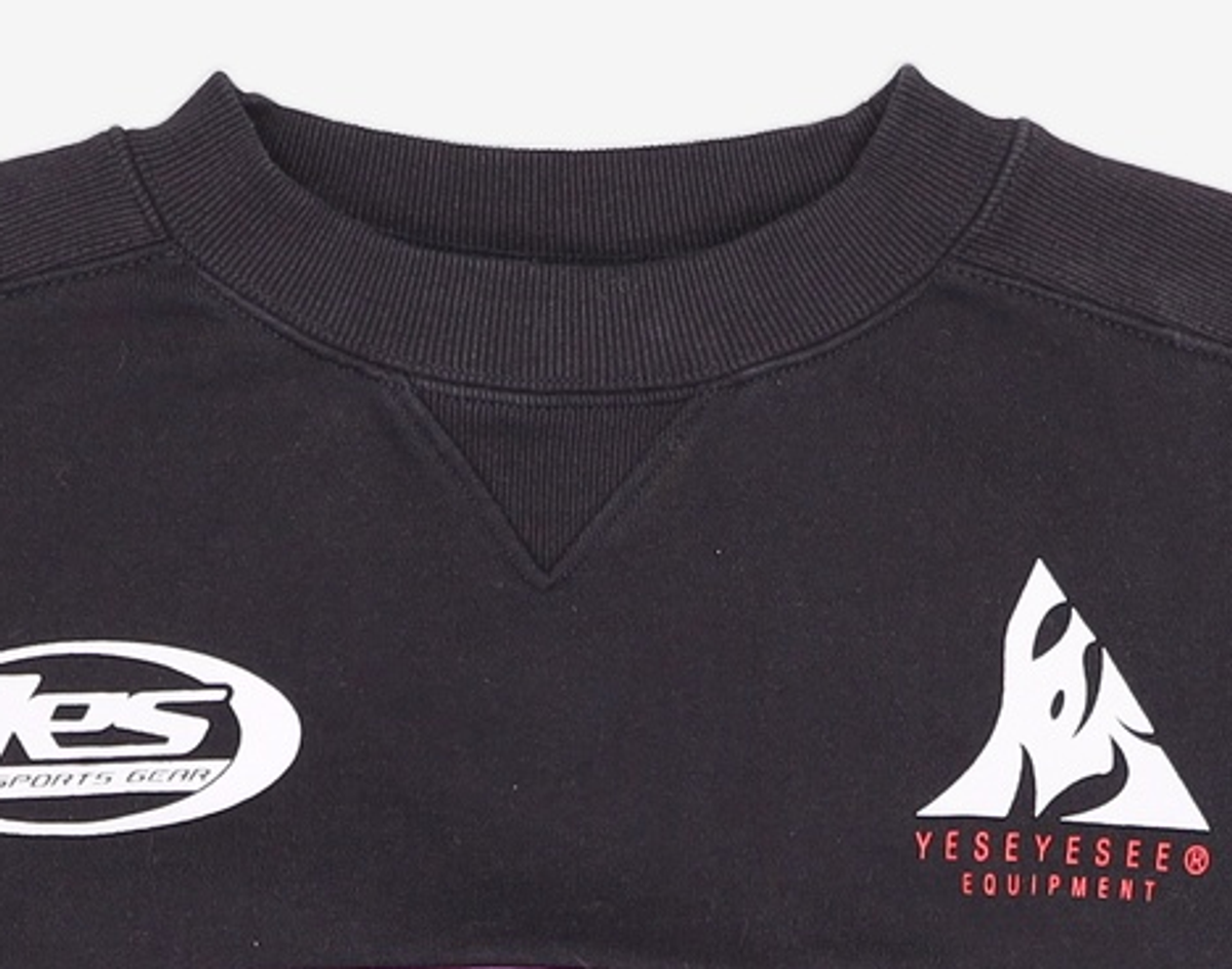 예스아이씨(YESEYESEE) Y.E.S Piping Sweatshirt Black S