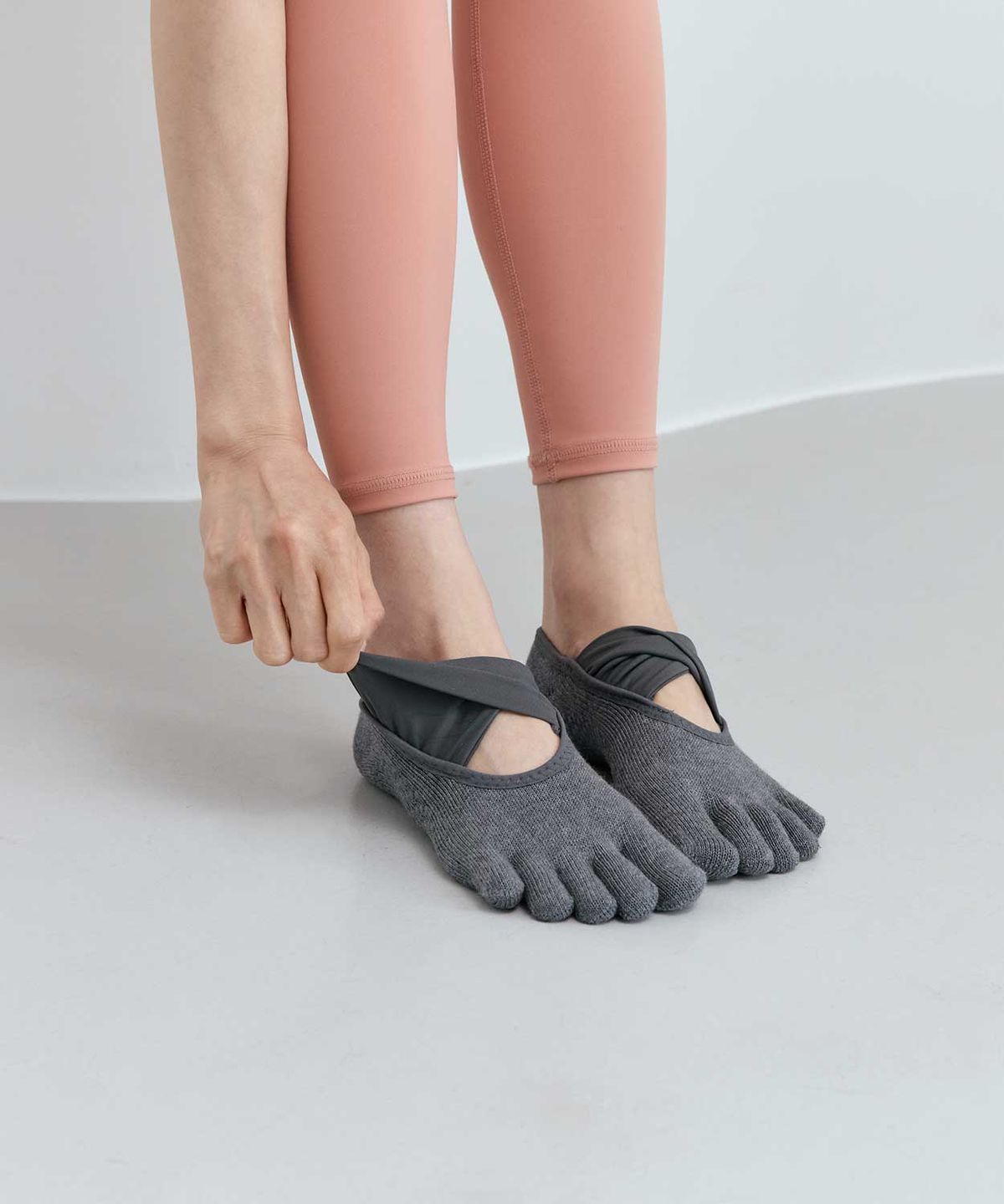아사나(ASANA) 버터플라이 풀 토우 발가락 요가 필라테스 양말