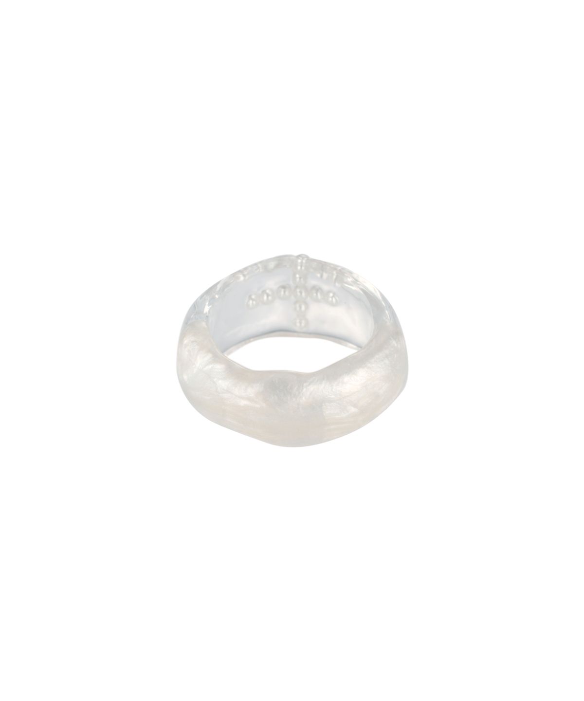 엔프프(NFF) mercy wide half ring-white