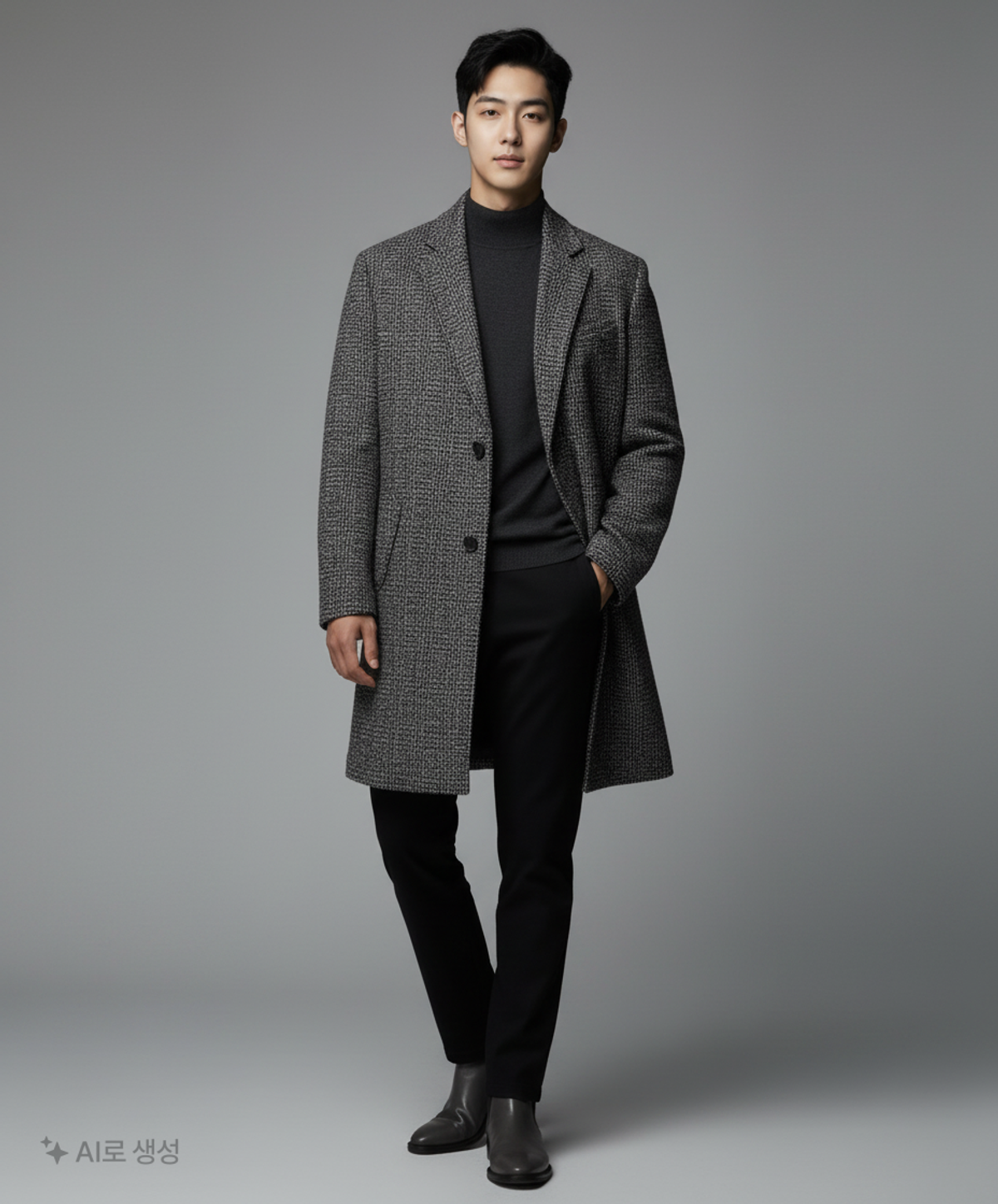 지오다노(GIORDANO) 겨울 싱글 코트 100