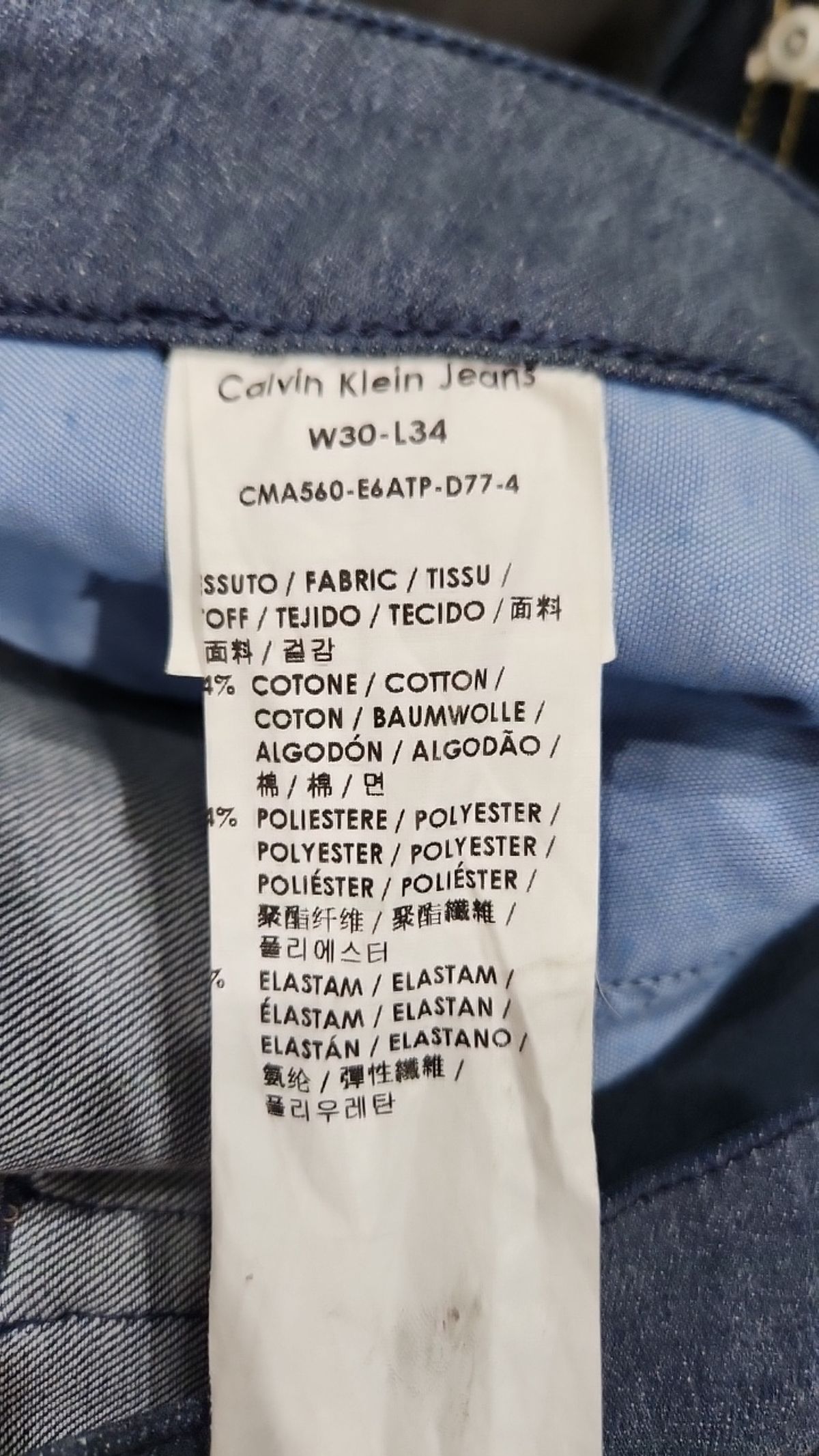 캘빈클라인 진(CALVIN KLEIN JEANS) 청/데님 팬츠 W30/L34