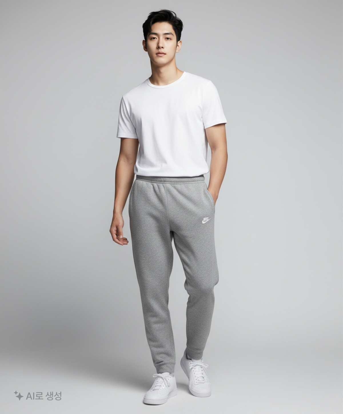 나이키(NIKE) 스포츠웨어 클럽 플리스 팬츠 M - 다크 그레이 헤더:매트 실버:화이트 / BV2708-063 80