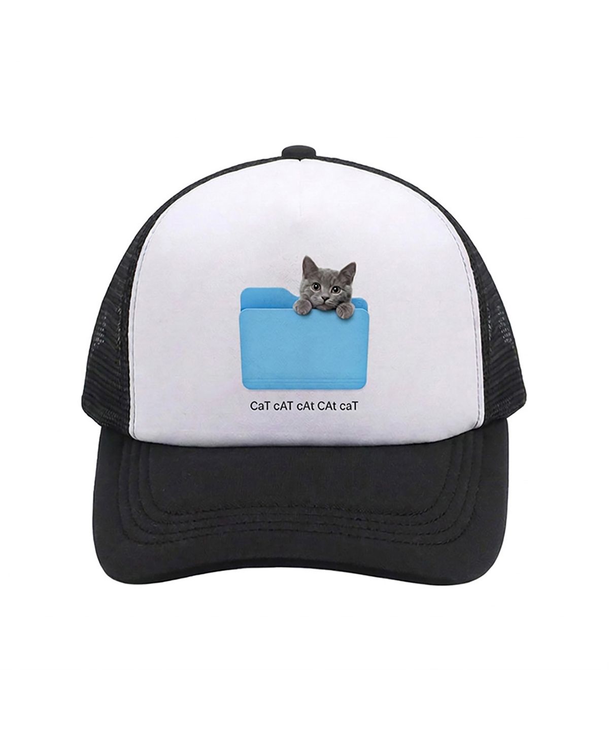 어라이트앵글(ARIGHTANGLE) Cat folder trucker cap (2 Color)