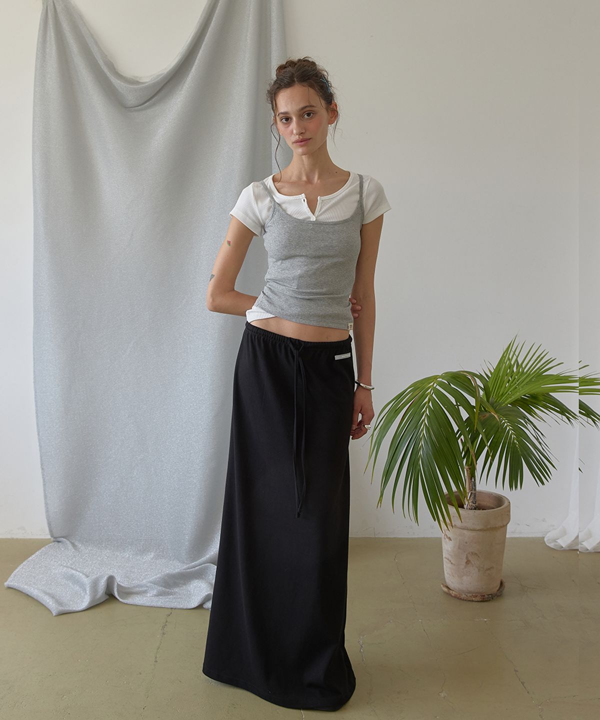 어패럴아카이브(APPAREL ARCHIVE) Bella soft sleeveless - Gray