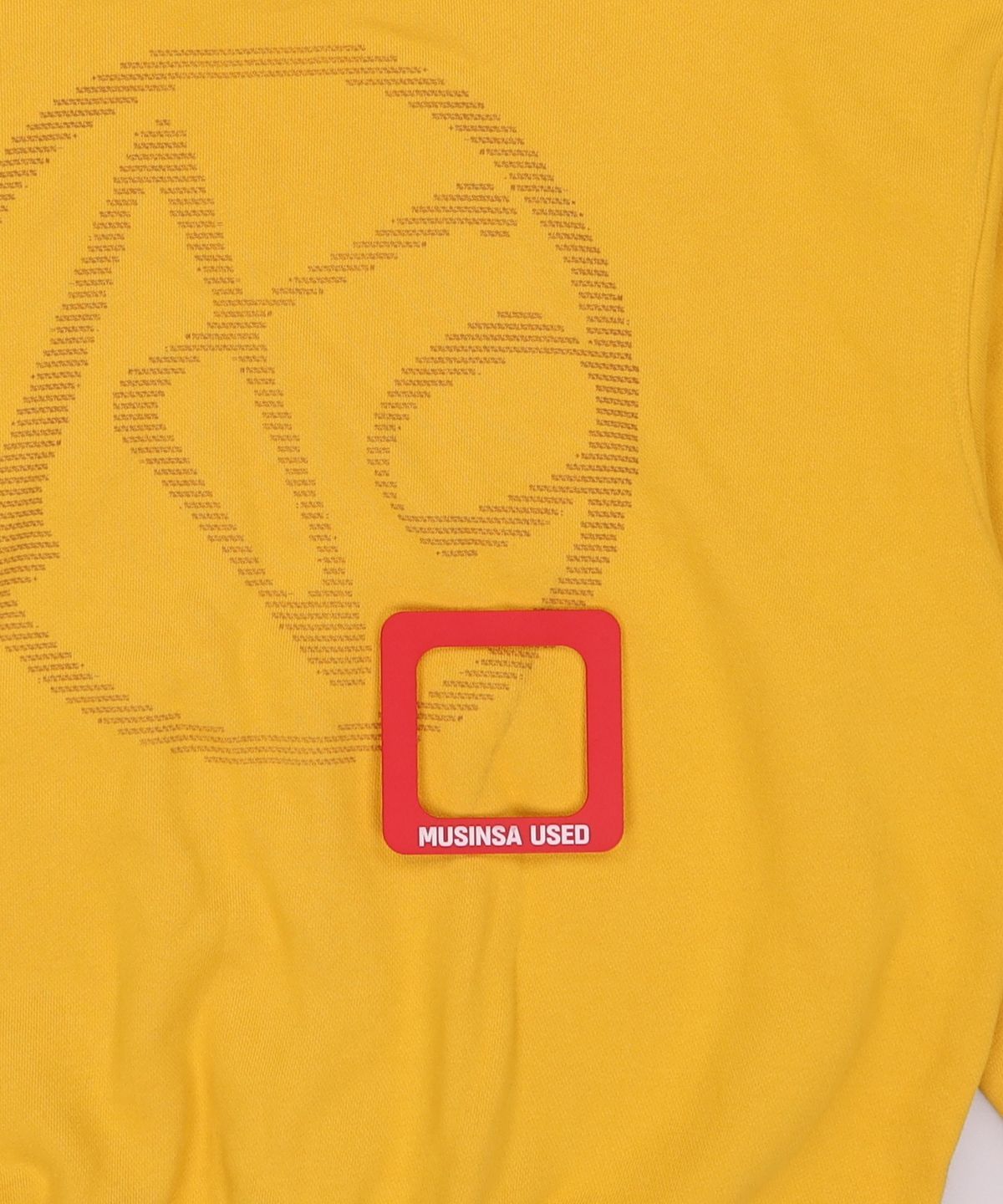 애드오프(ADDOFF) DIGITAL LOGO HOODY YELLOW M
