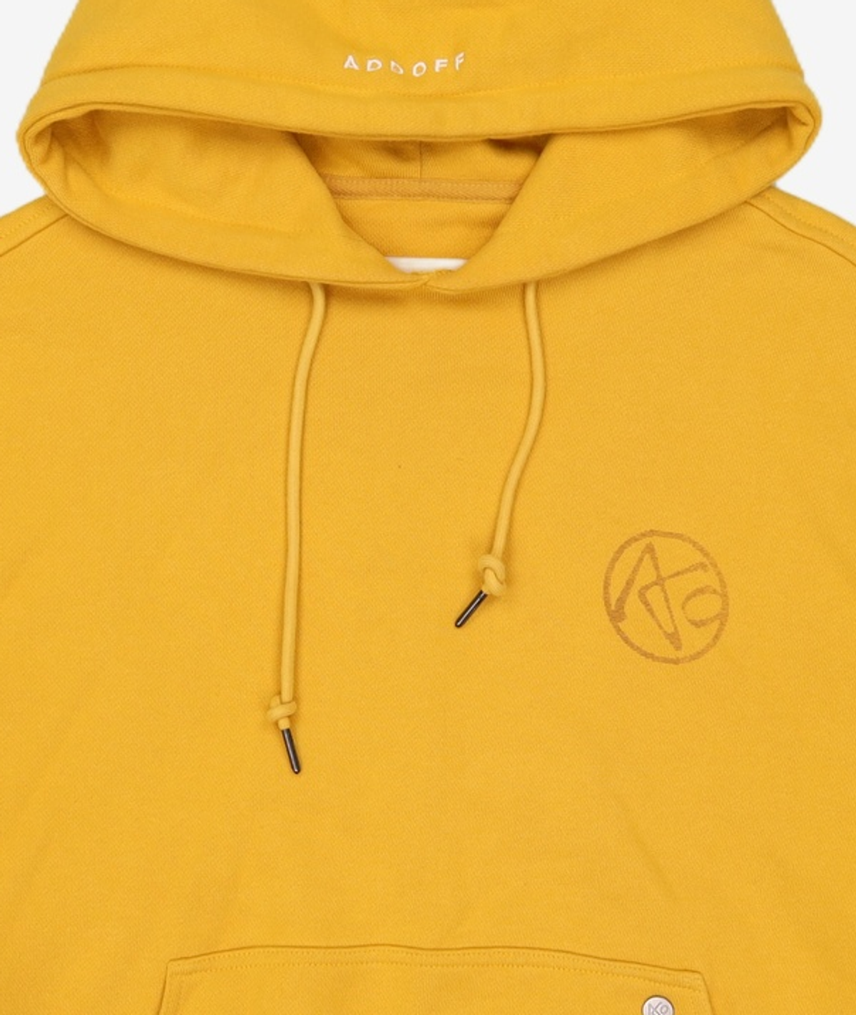 애드오프(ADDOFF) DIGITAL LOGO HOODY YELLOW M