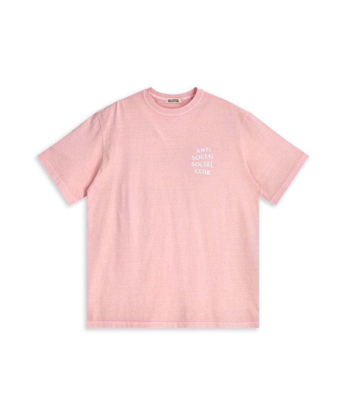 안티 소셜 소셜 클럽(ANTI SOCIAL SOCIAL CLUB) GARMENT DYED LOGO TEE  PINK