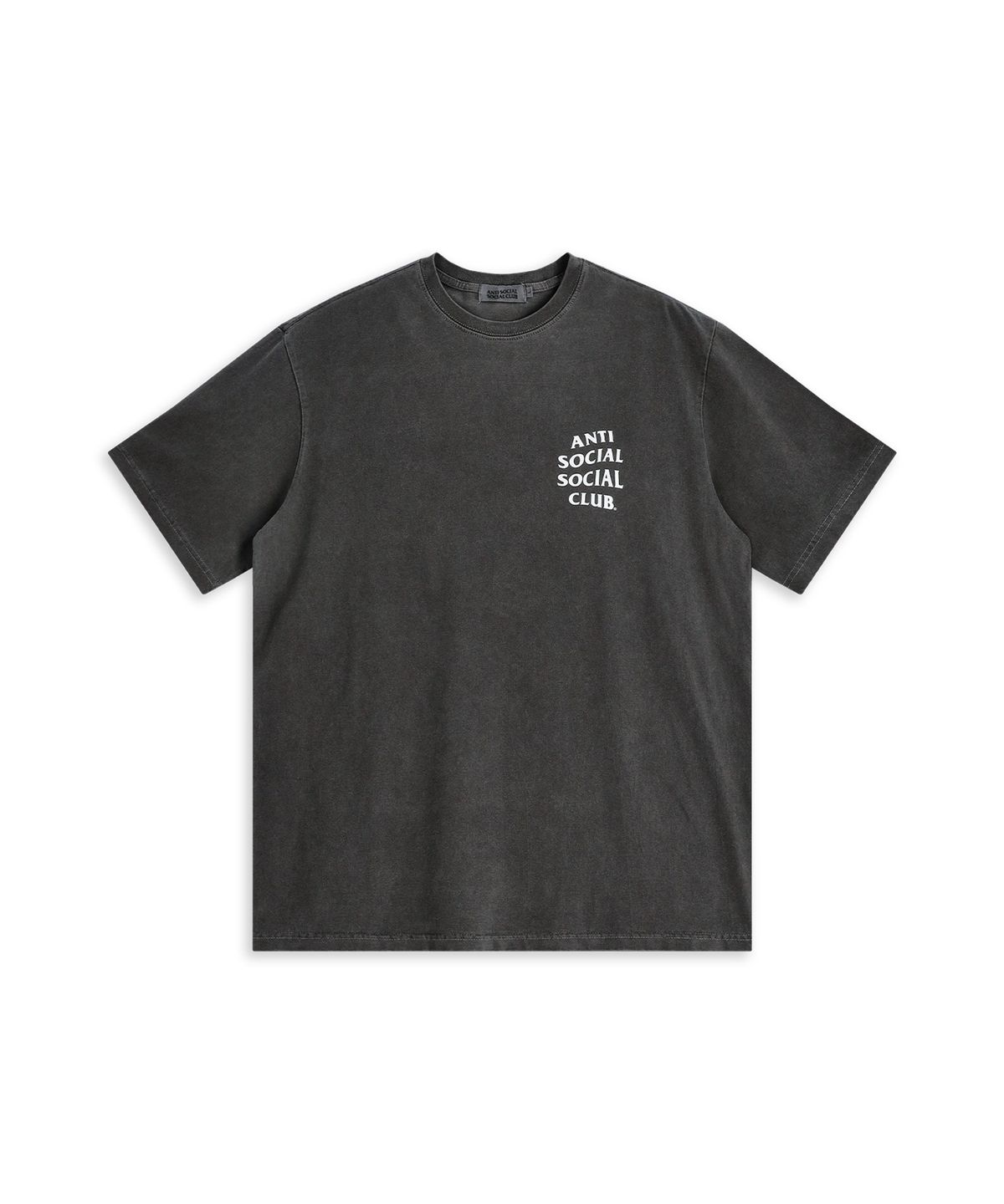 안티 소셜 소셜 클럽(ANTI SOCIAL SOCIAL CLUB) GARMENT DYED LOGO TEE  CHARCOAL
