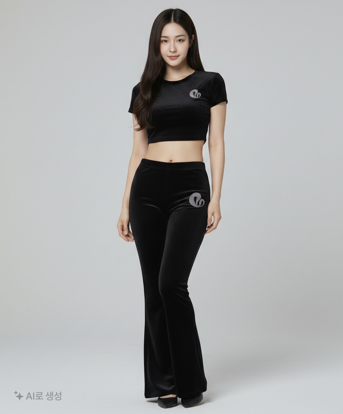 라츠유(LOTSYOU) lotsyou_Britney Velvet Pants Black FREE