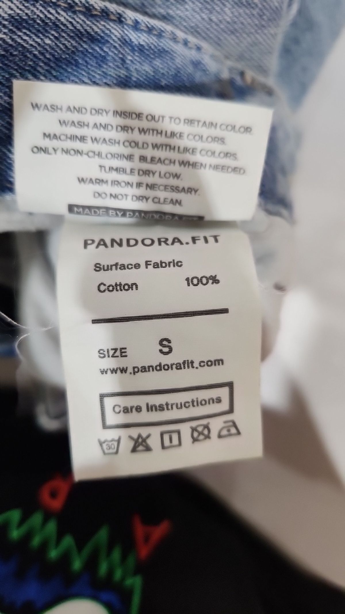 판도라핏(PANDORAFIT) 청/데님 팬츠 S