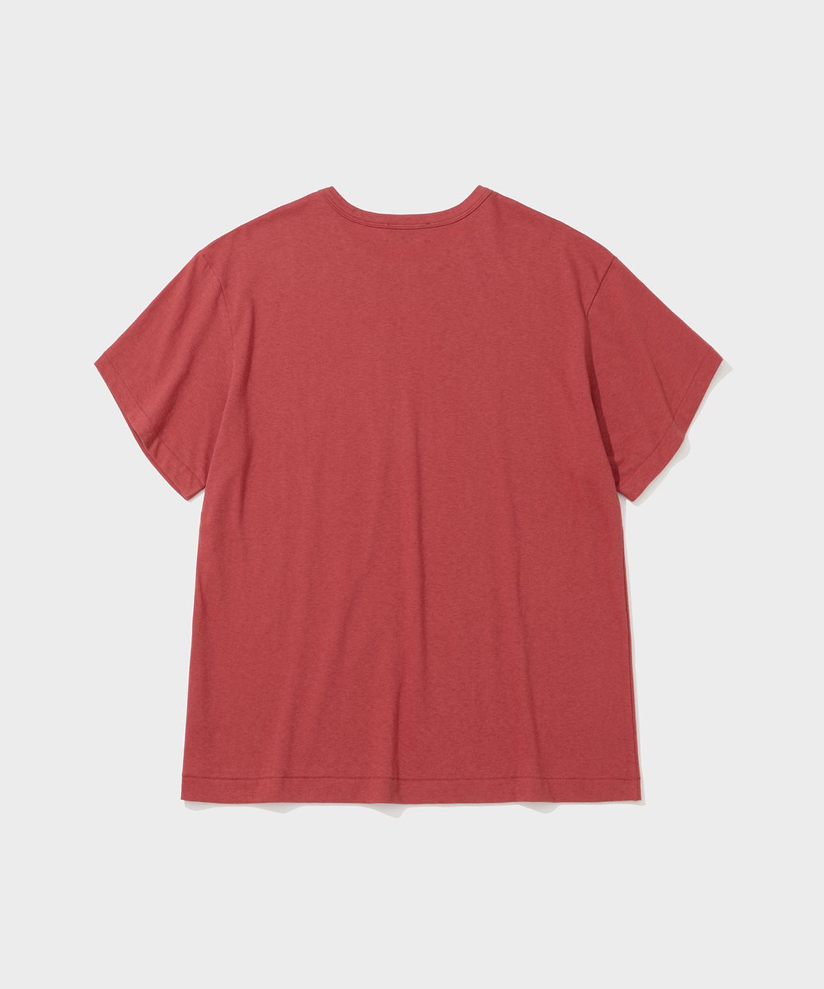 셔터(SHIRTER) WOOL BLENDED COTTON T-SHIRT (RED)