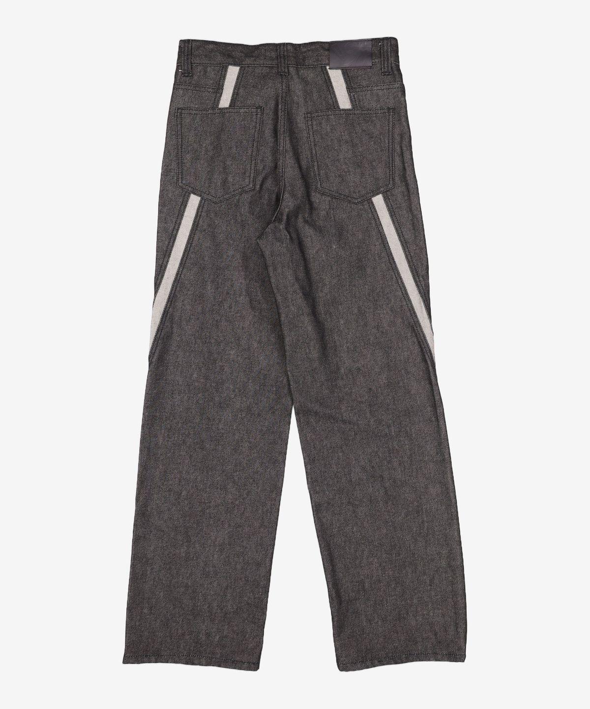 애드오프(ADDOFF) WAVE CURL LINE WIDE DENIM PANTS BLACK 46