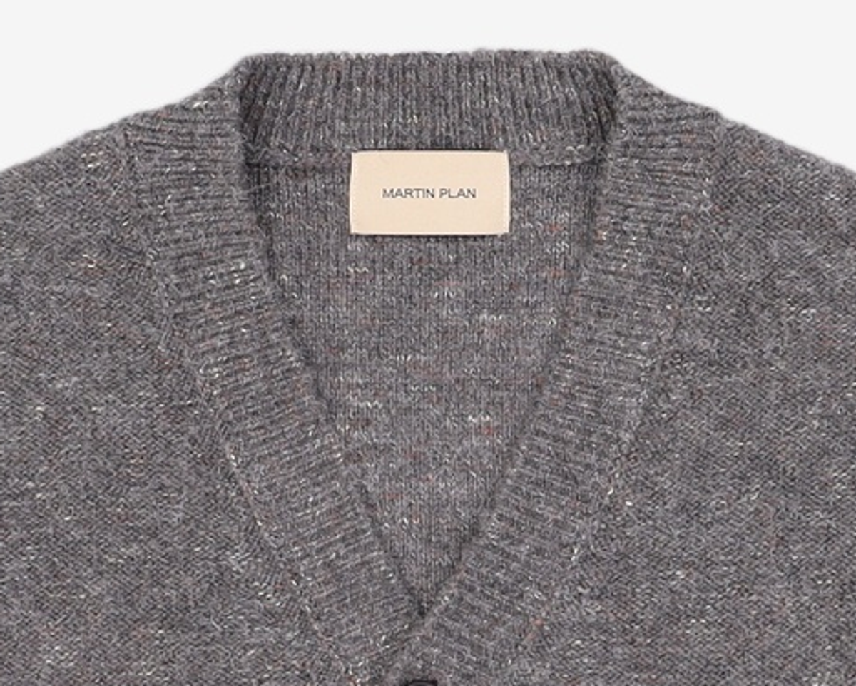 마틴플랜(MARTIN PLAN) Reims Hairy Cardigon - GREY 100