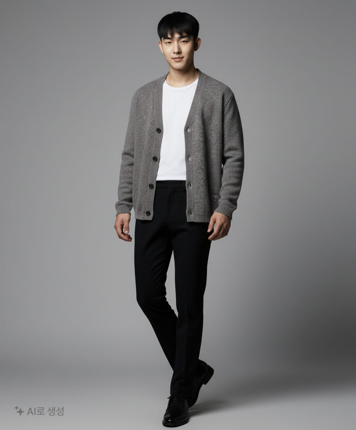 마틴플랜(MARTIN PLAN) Reims Hairy Cardigon - GREY 100