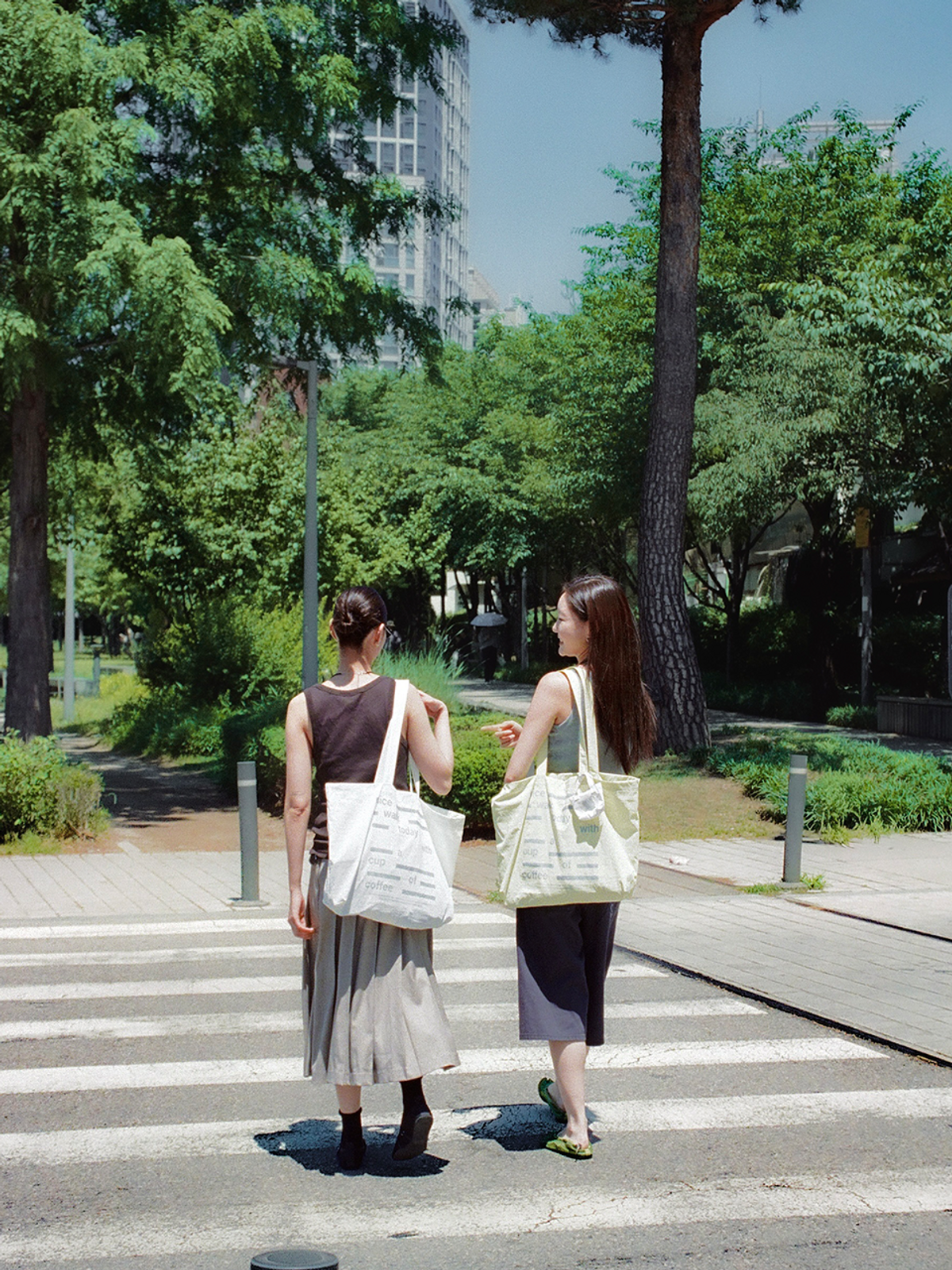 아코크(ACOC) Nice Walk Today Eco Bag_White