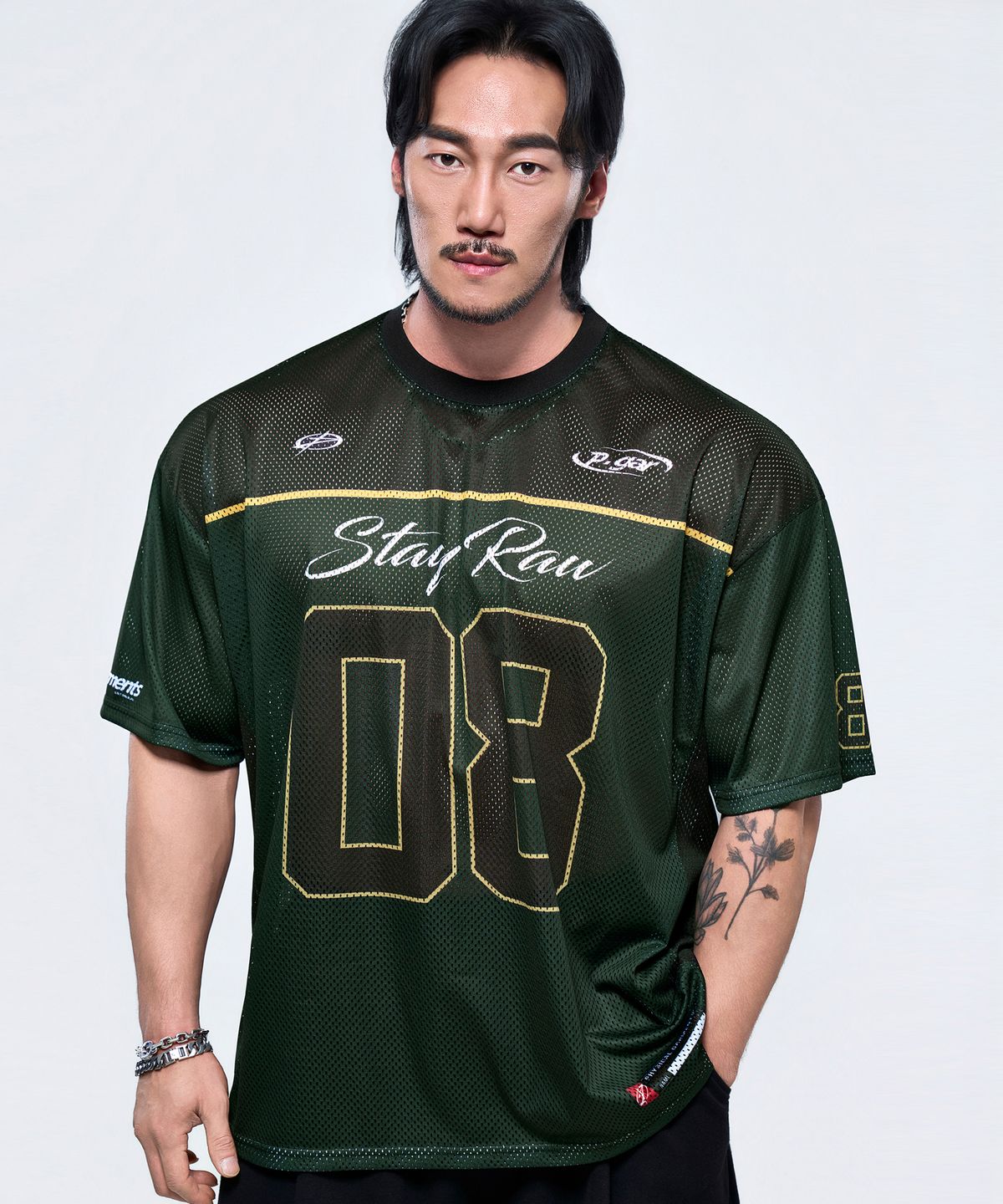 피지컬가먼츠(PHYSICAL GARMENTS) P2645 올메쉬 럭비 자이언트 반팔 [2COLOR]