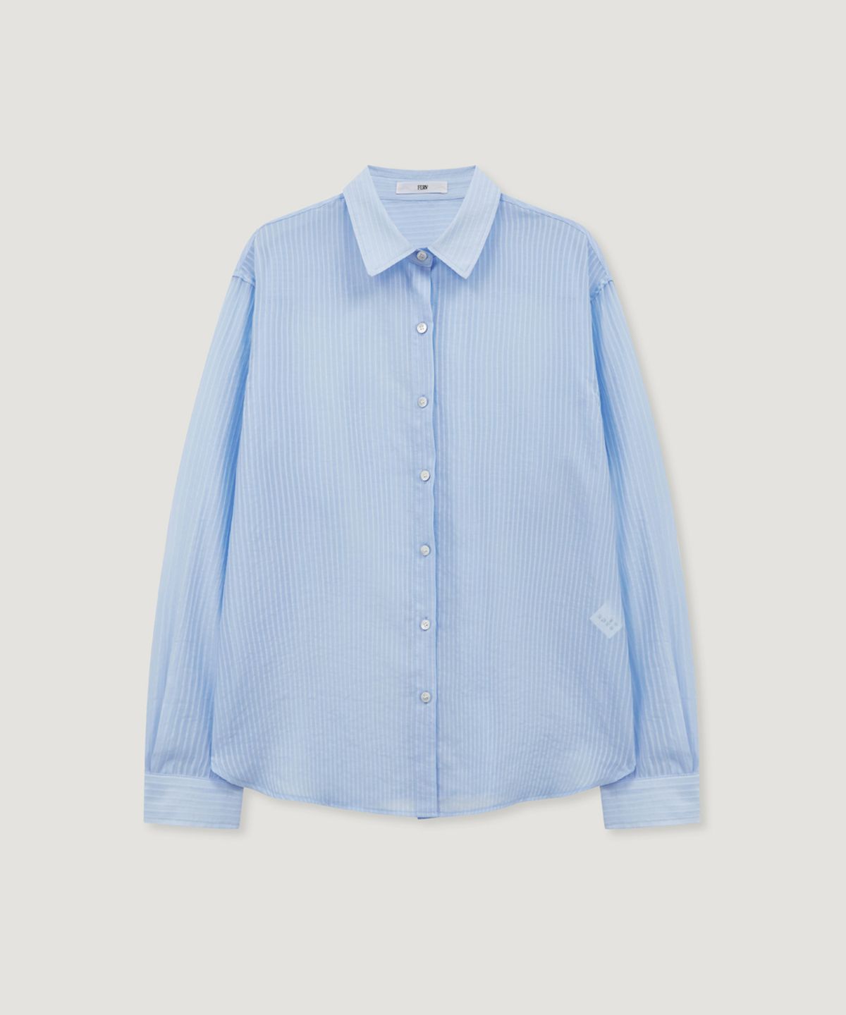페르브(FERV) Overfit Stripe Shirt - Skyblue