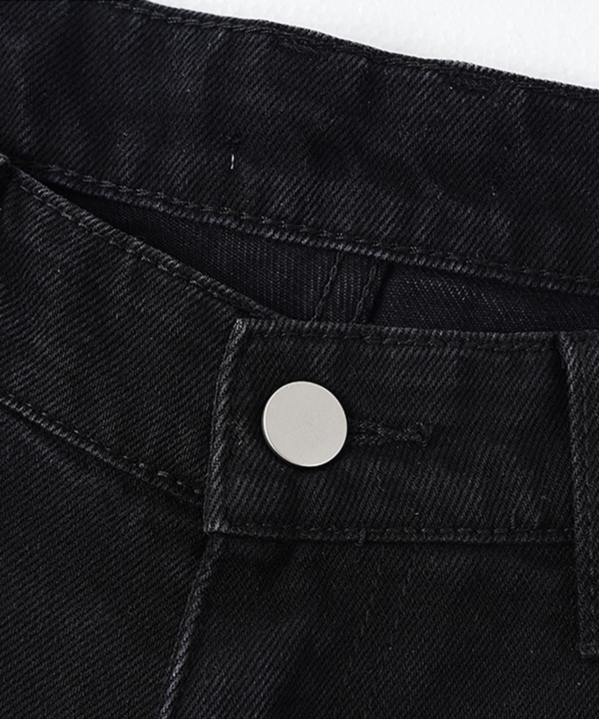 뎃츠잇(THAT'S IT) 매일입는 워시드 버뮤다 데님팬츠 블랙