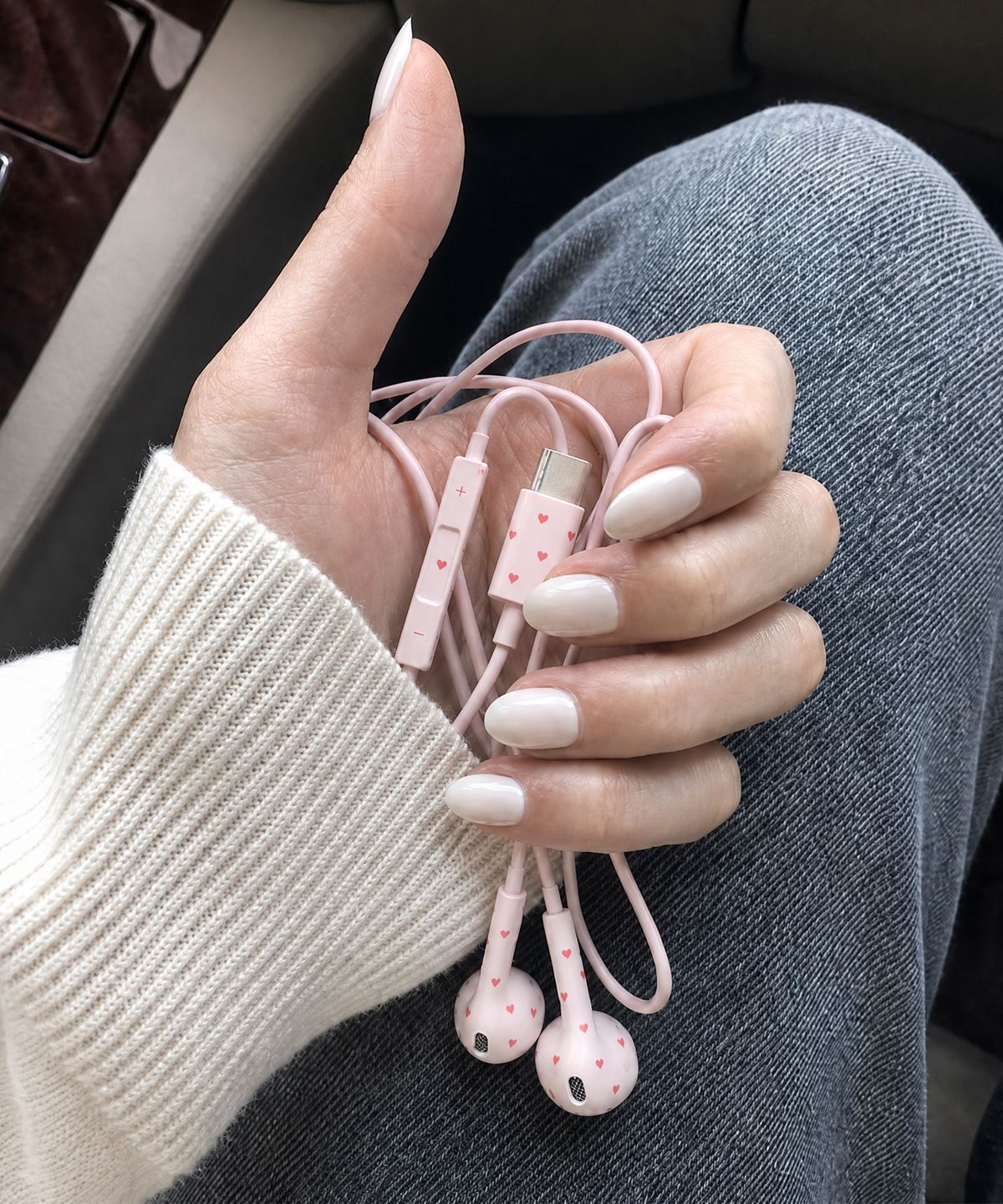 누아트(NUART) [별/도트패턴] 유선 이어폰 C타입 8핀 라이트닝 오픈형 earphone