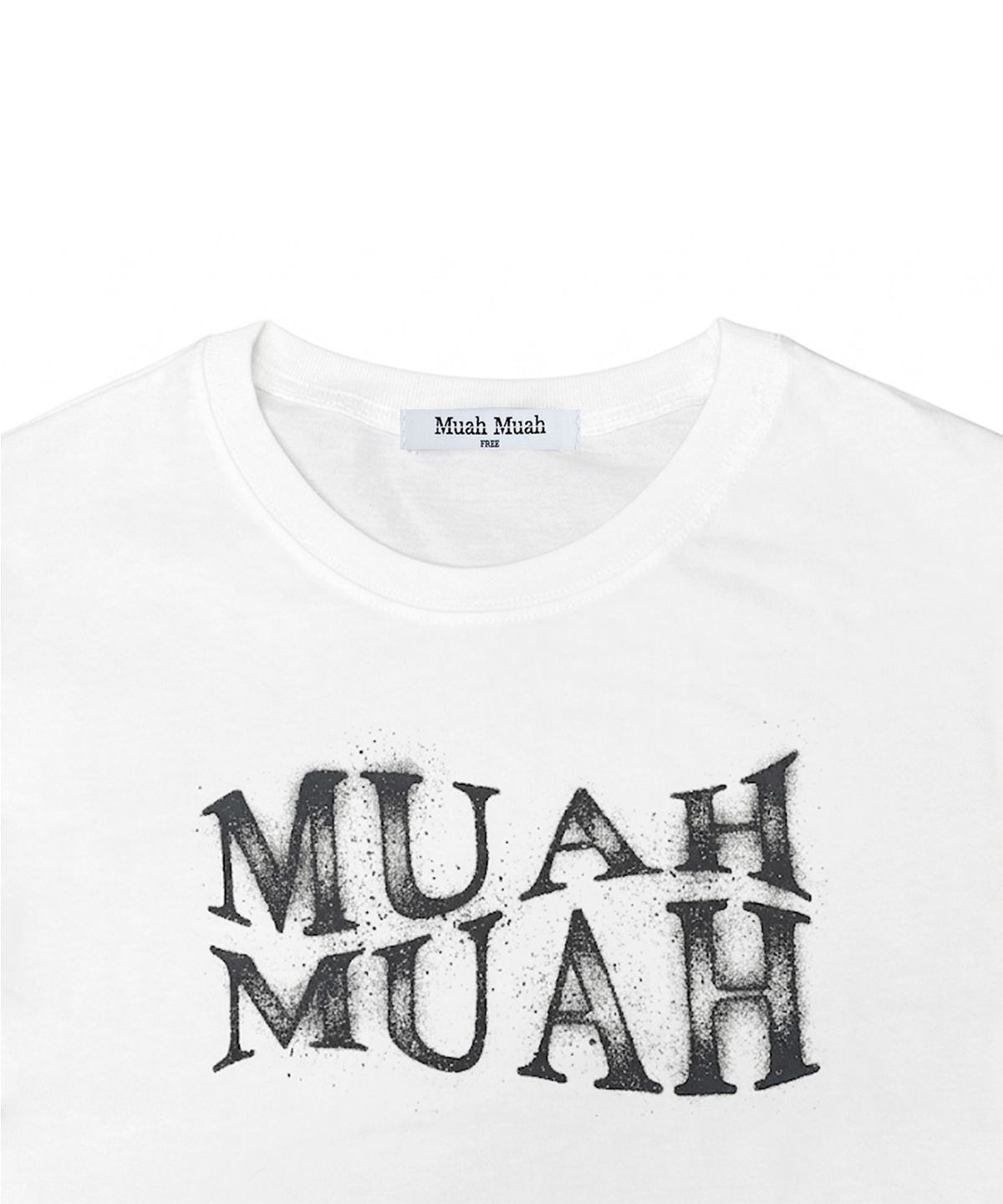무아무아(MUAHMUAH) 스프레이드 웨이브 긴팔티 [화이트]