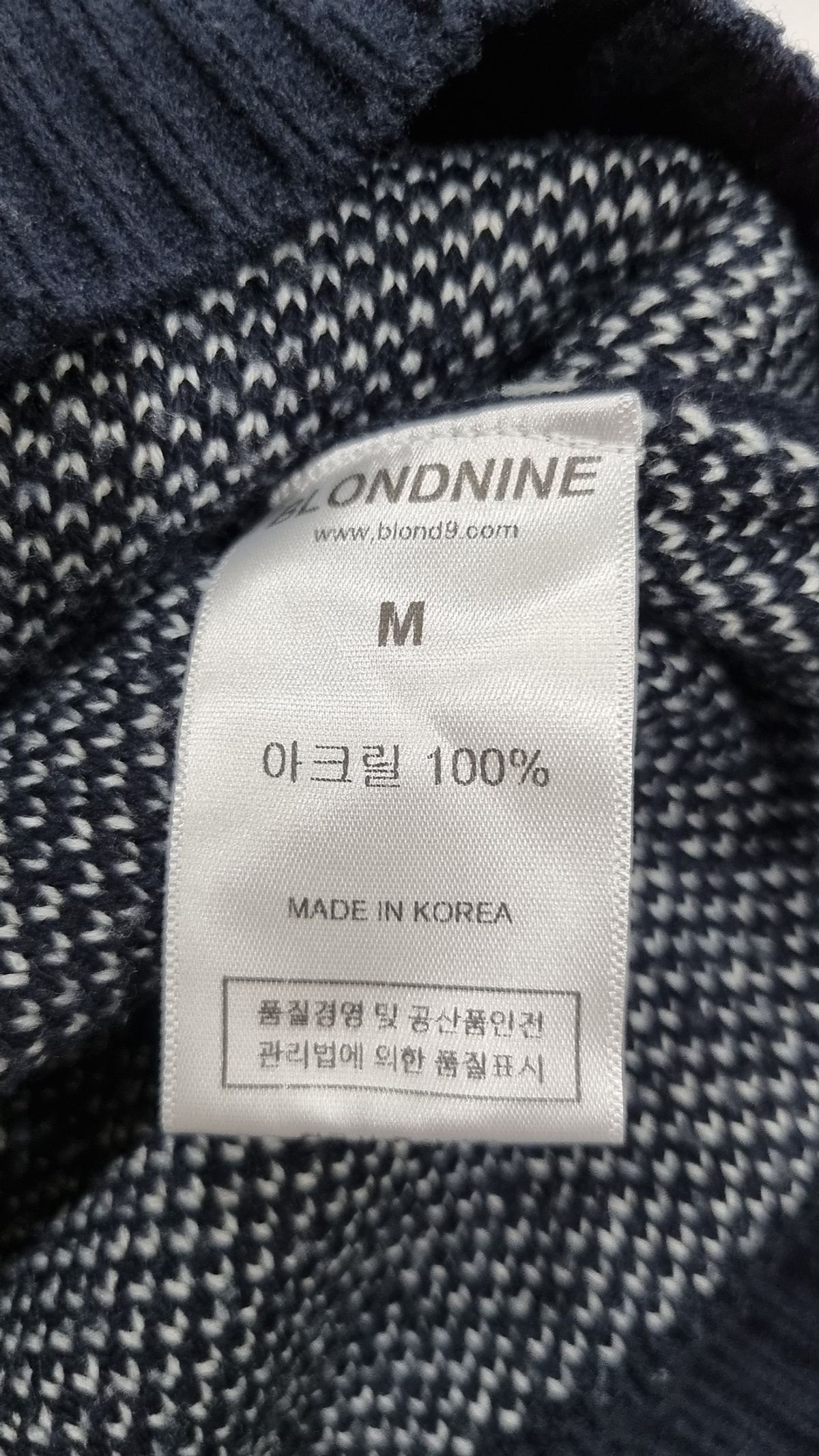 블론드나인(BLOND9) 니트/스웨터 M