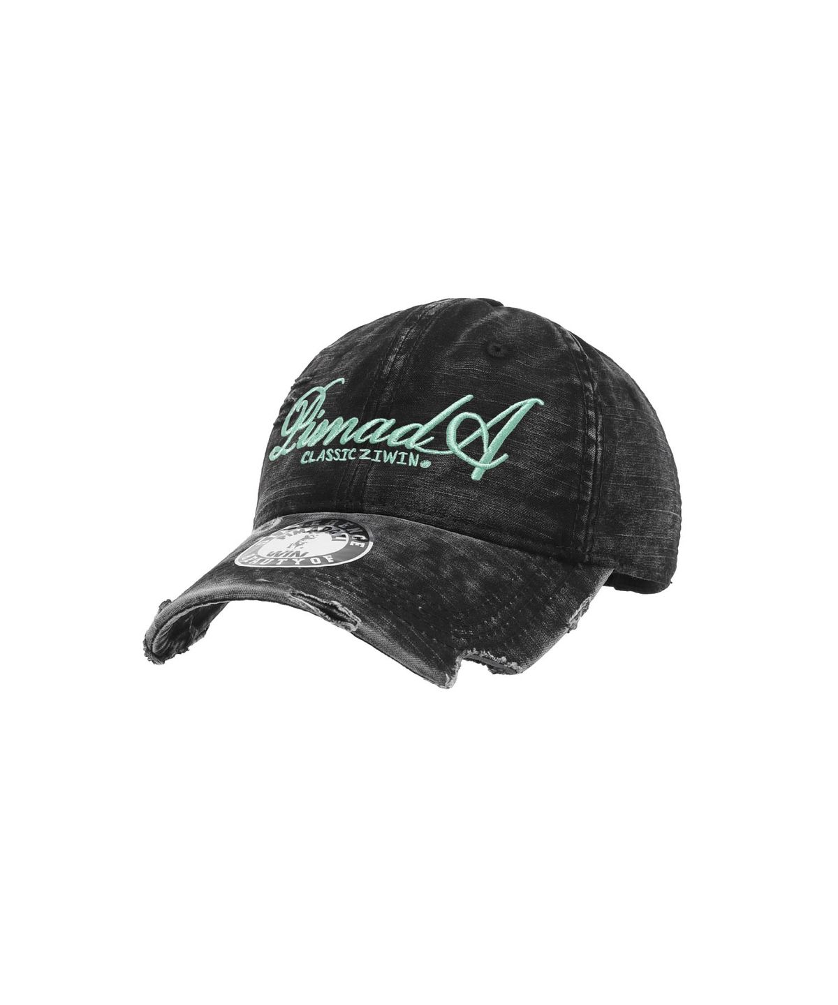 피마다지윈(PIMADAZIWIN) 크레이지 데미지 워싱볼캡_Black(Mint)