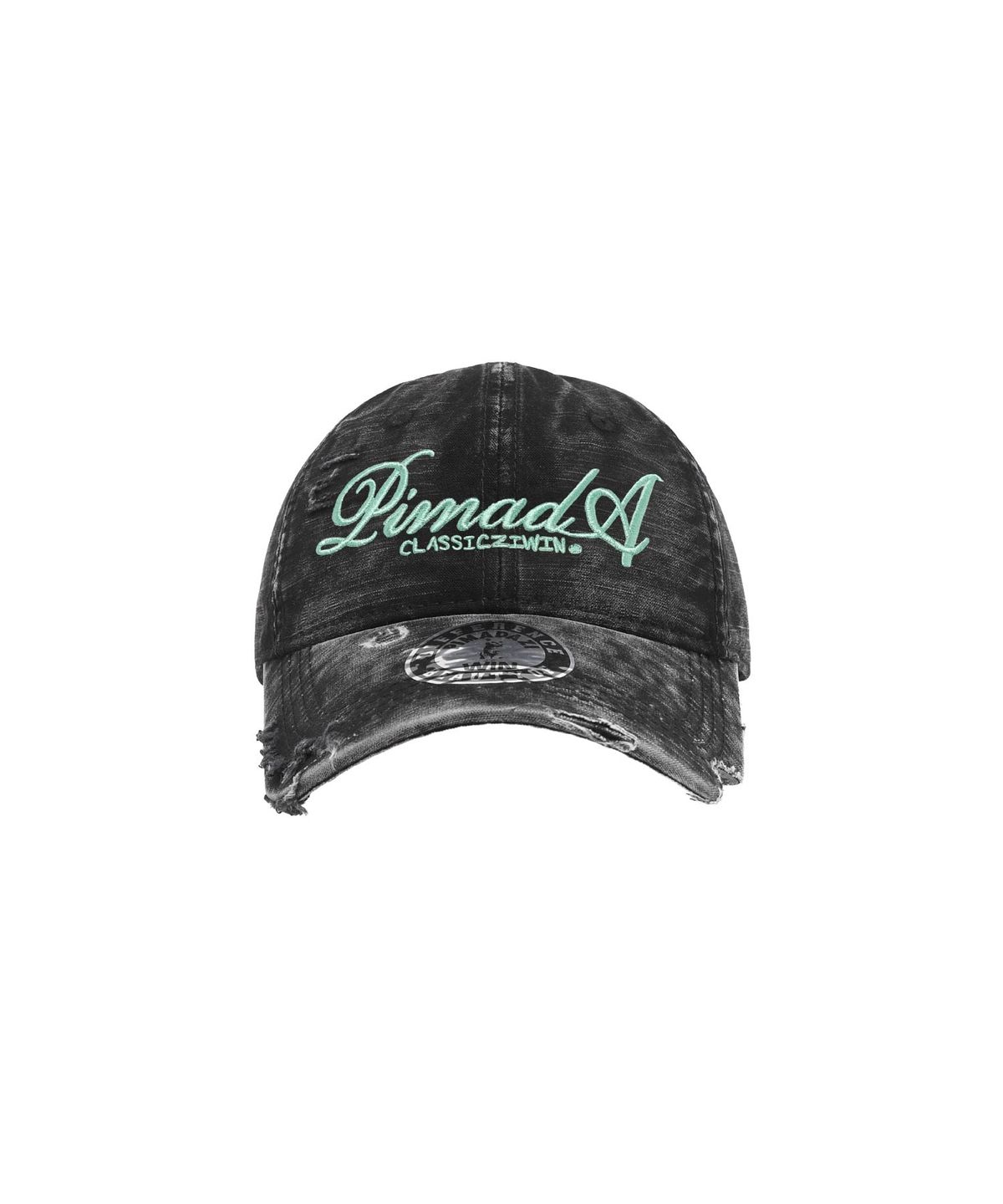 피마다지윈(PIMADAZIWIN) 크레이지 데미지 워싱볼캡_Black(Mint)