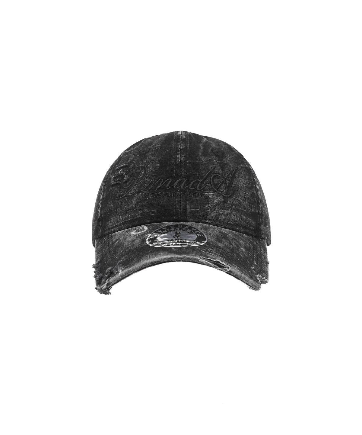 피마다지윈(PIMADAZIWIN) 크레이지 데미지 워싱볼캡_Black(Black)