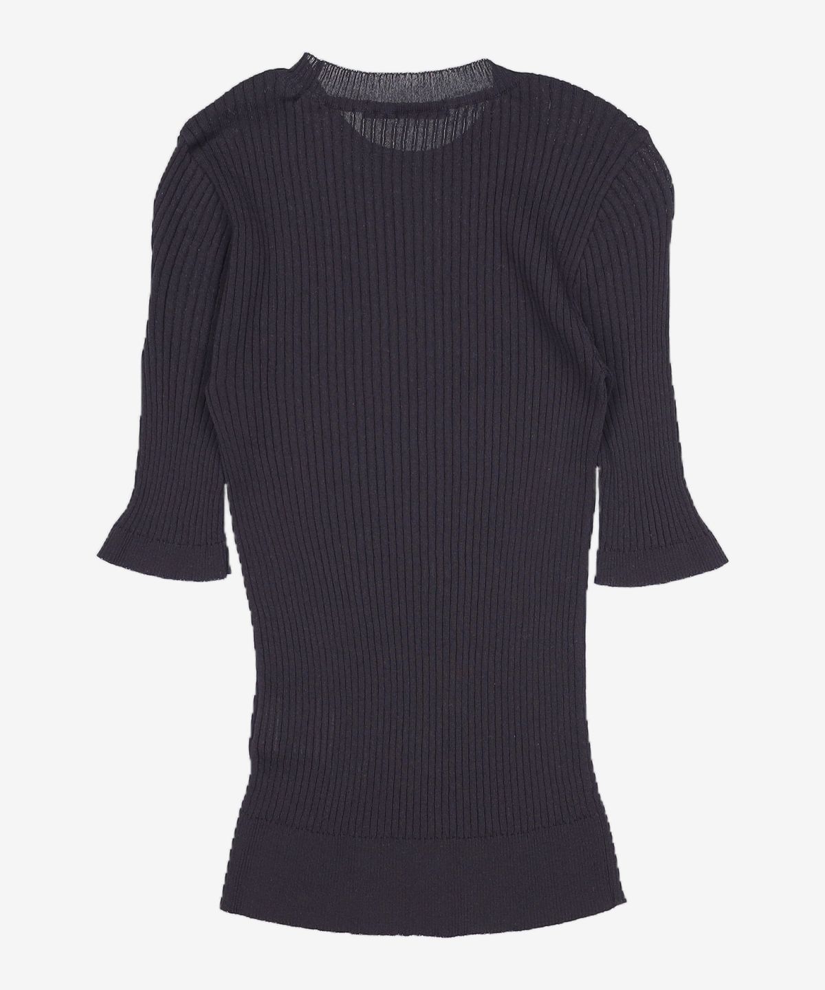 미쏘(MIXXO) 라운드 골지 슬림 반팔 스웨터 MIWKAB420T S