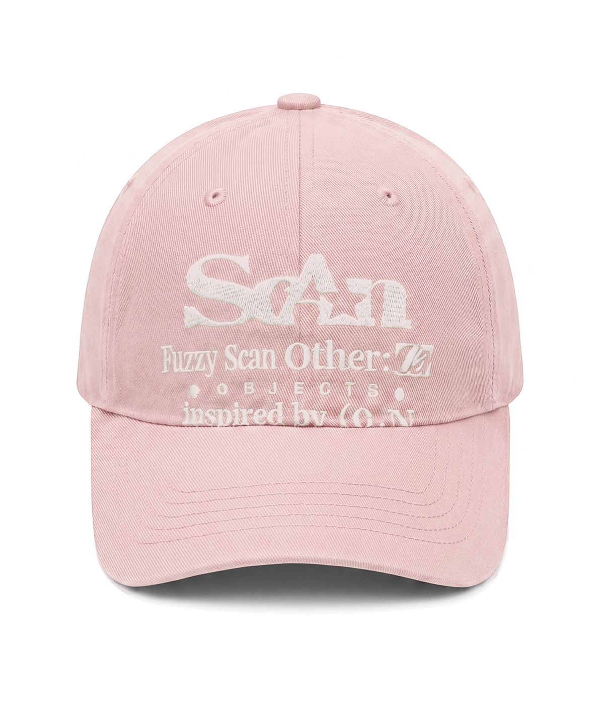 퍼지스캔(FUZZY SCAN) 아더 오브젝트 로고 볼캡 핑크