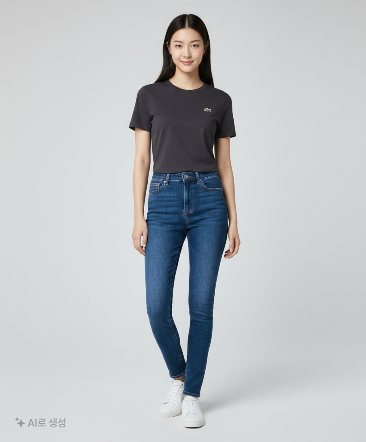 라코스테(LACOSTE) 여성 베이직 크루넥 반팔 티셔츠 TF544E-53G 031 34