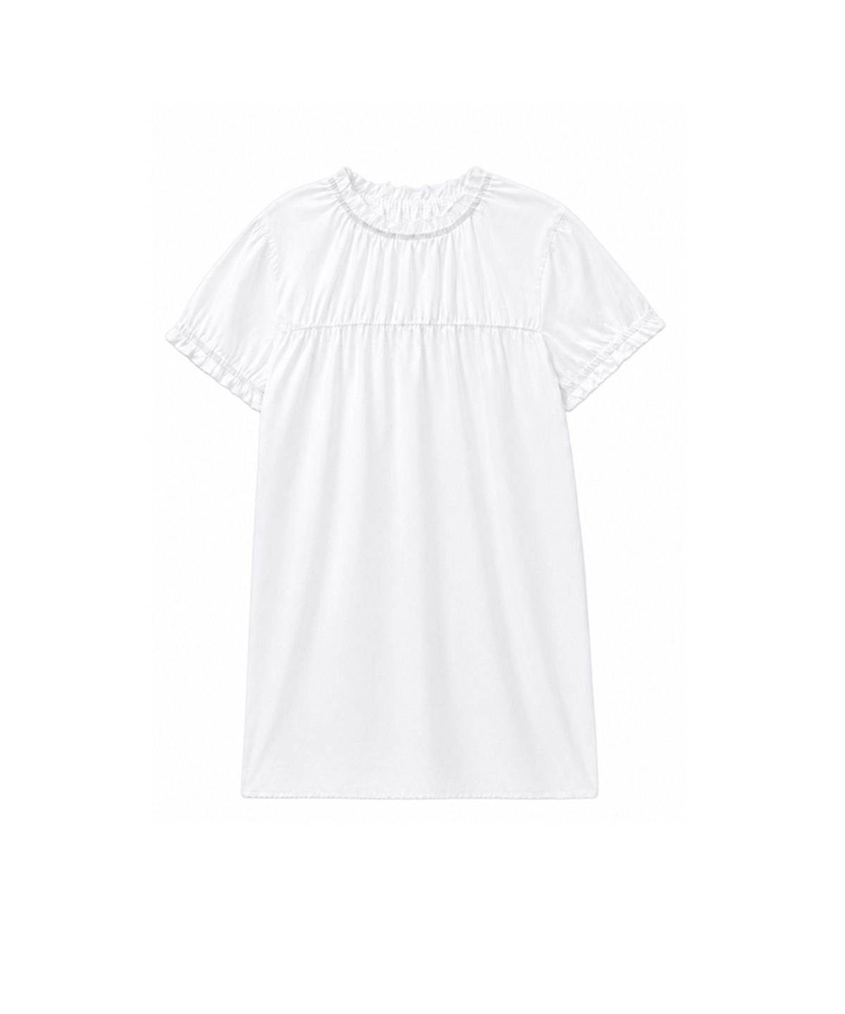 코스모스(COSMOSS) PINTUCKED TUNIC DRESS (WHITE)