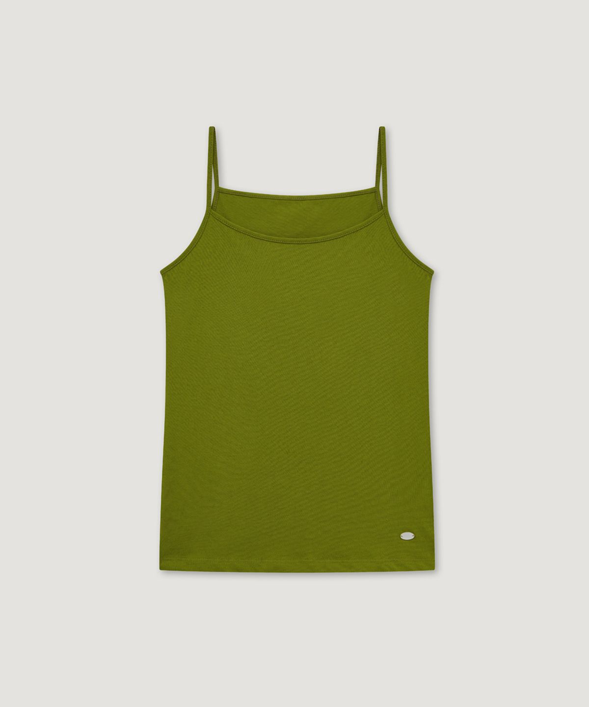 페르브(FERV) Cotton Square Neck Sleeveless - Olive